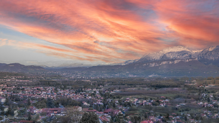 Home studio, vue du soir